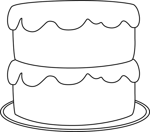 Black And White Cake Clip Art | Clipart library - Free Clipart Images