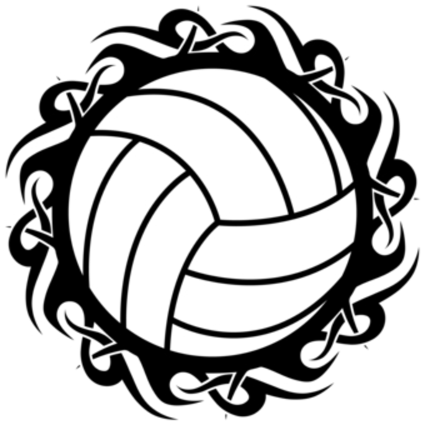 free volleyball clipart borders - photo #49
