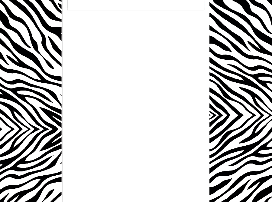 Pix For  Zebra Print Border Clip Art