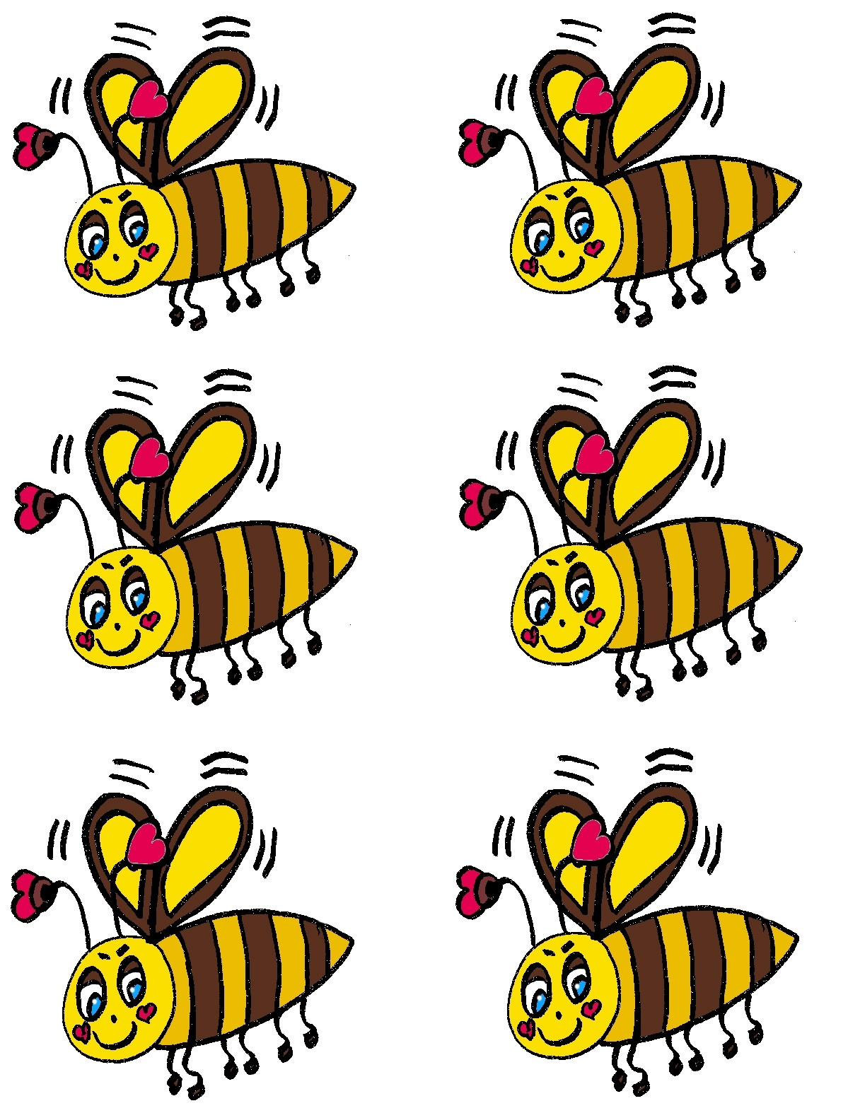 Christian Images In My Treasure Box: Home Drawn Cartoon Bees 