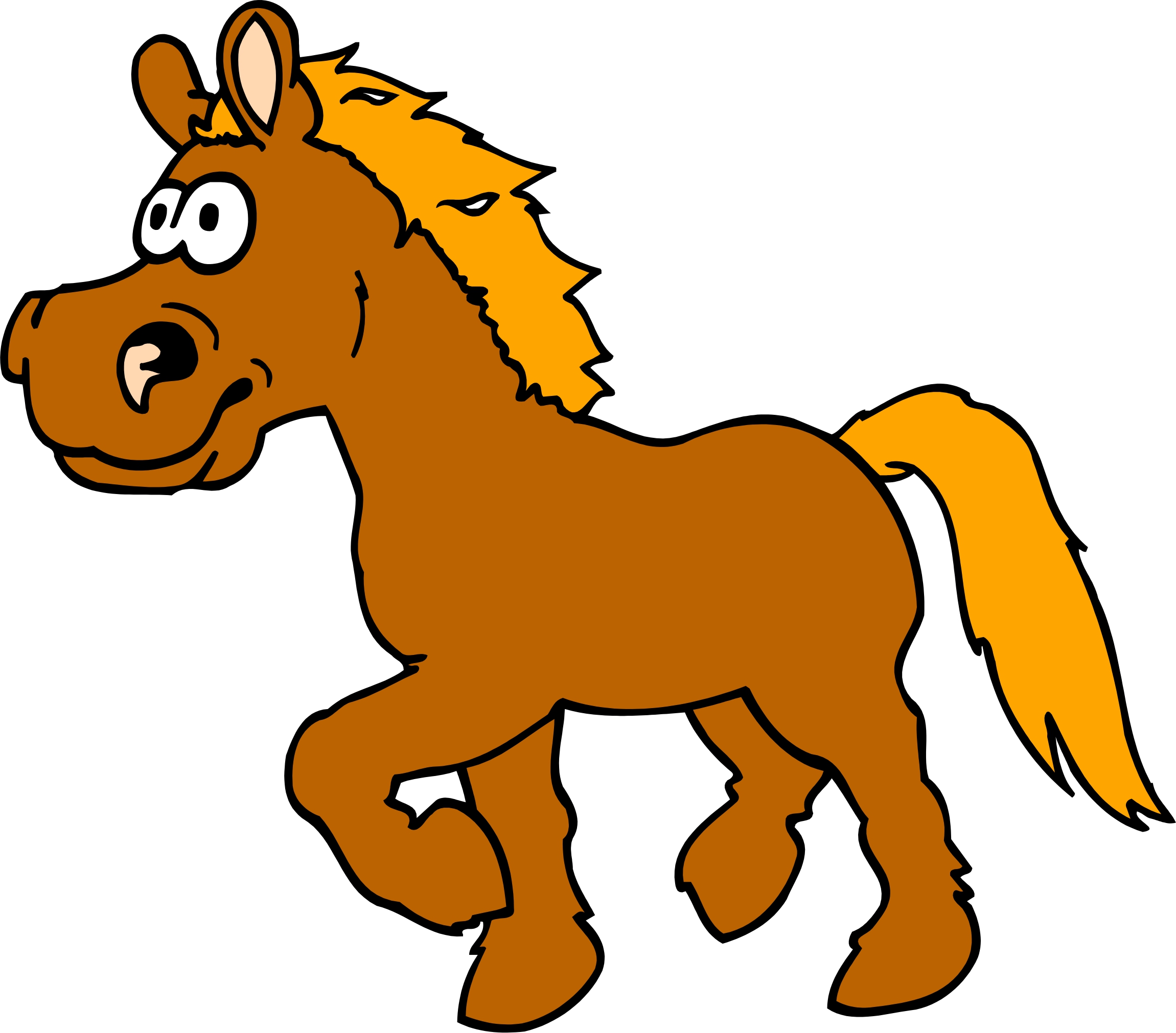 cartoon horse clipart