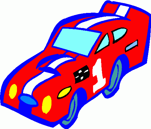 Cartoon Racecar Driver Vector Clip | fantasy auto racing