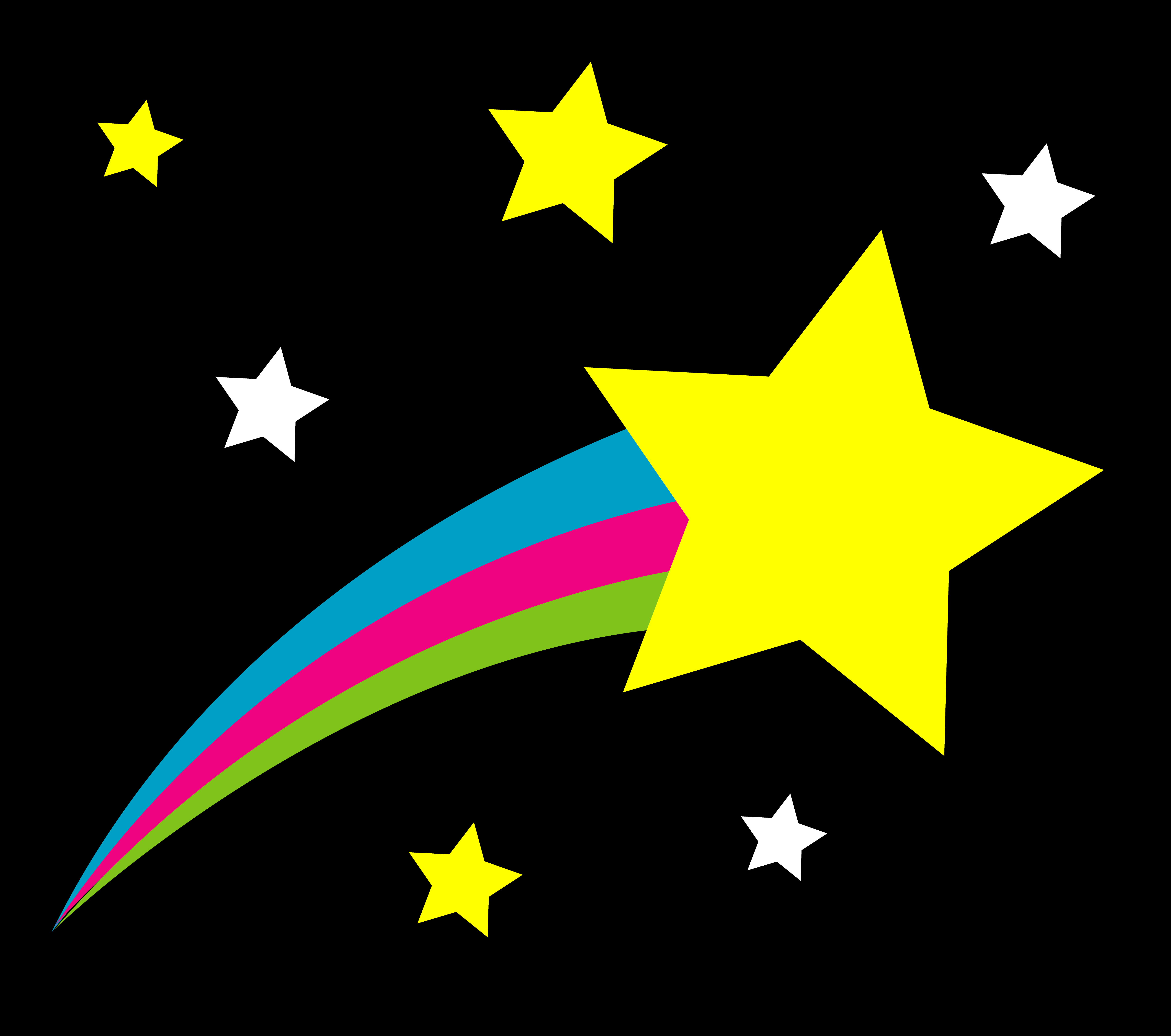 Shooting Stars Animated - Clipart library