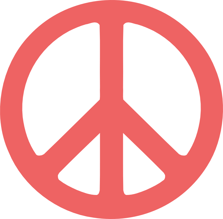 Scalable Vector Graphics Peace Sign Style 1 Indian Red 2 