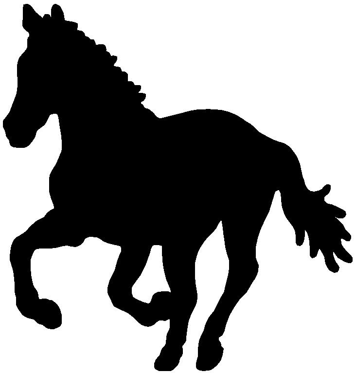 Horse silhouette | outside | Clipart library