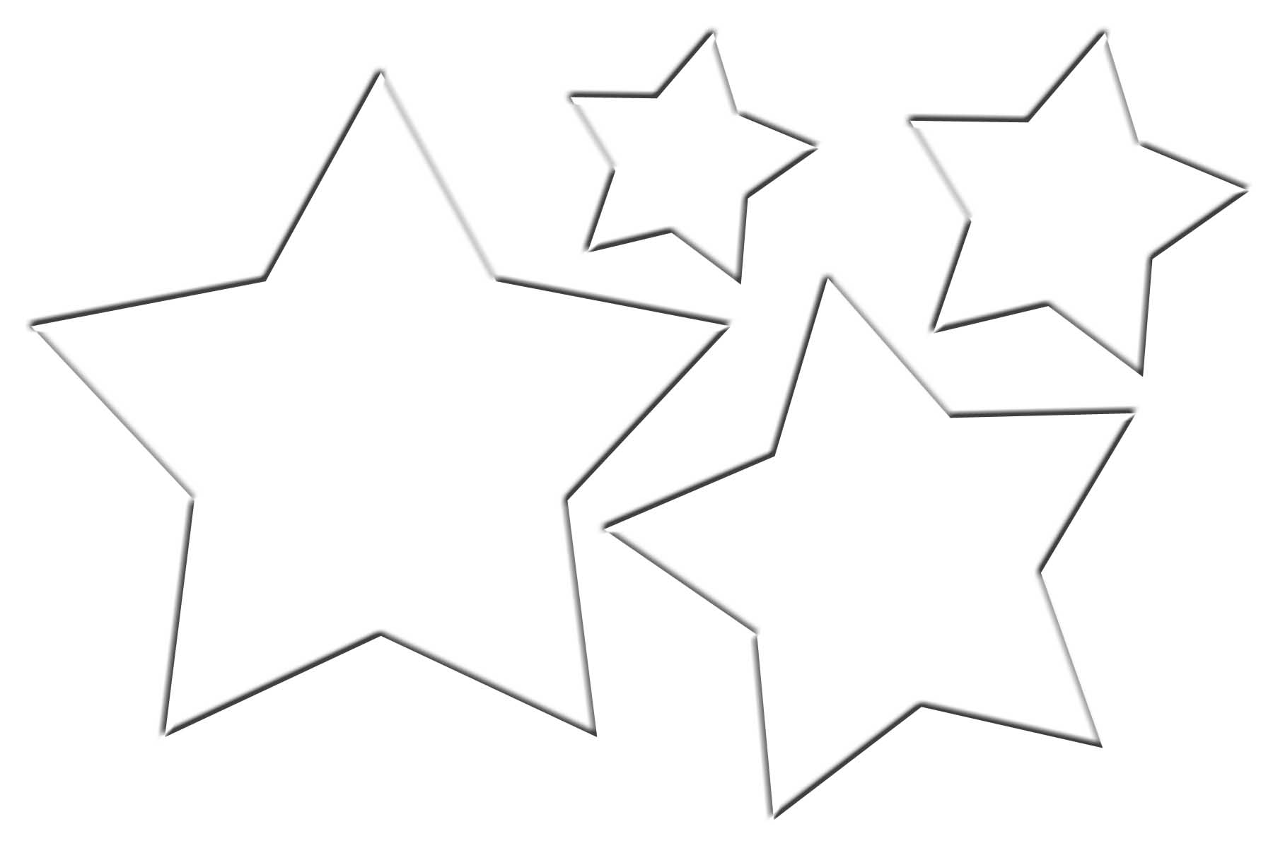 3d christmas star template