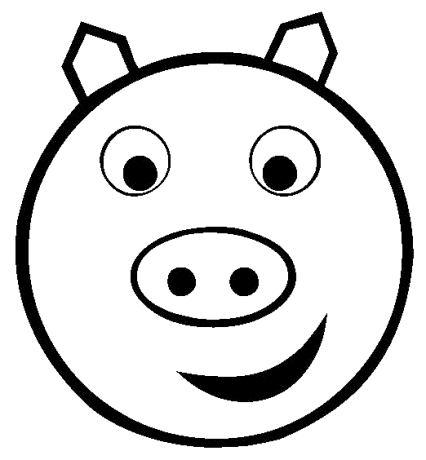 Pig Face Coloring - Clipart library