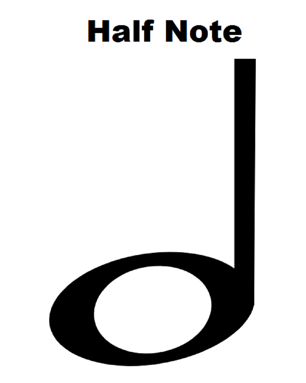 Music Notes Dotted Half Note images