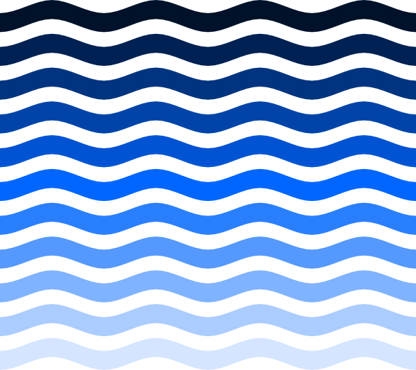Simple Water Waves clip art - vector clip art online, royalty free 