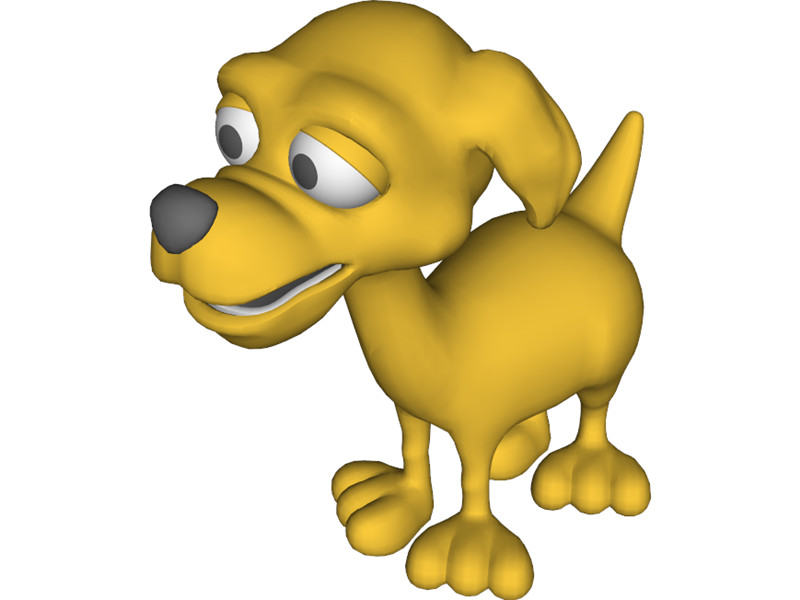 3d cartoon dog - Clip Art Library