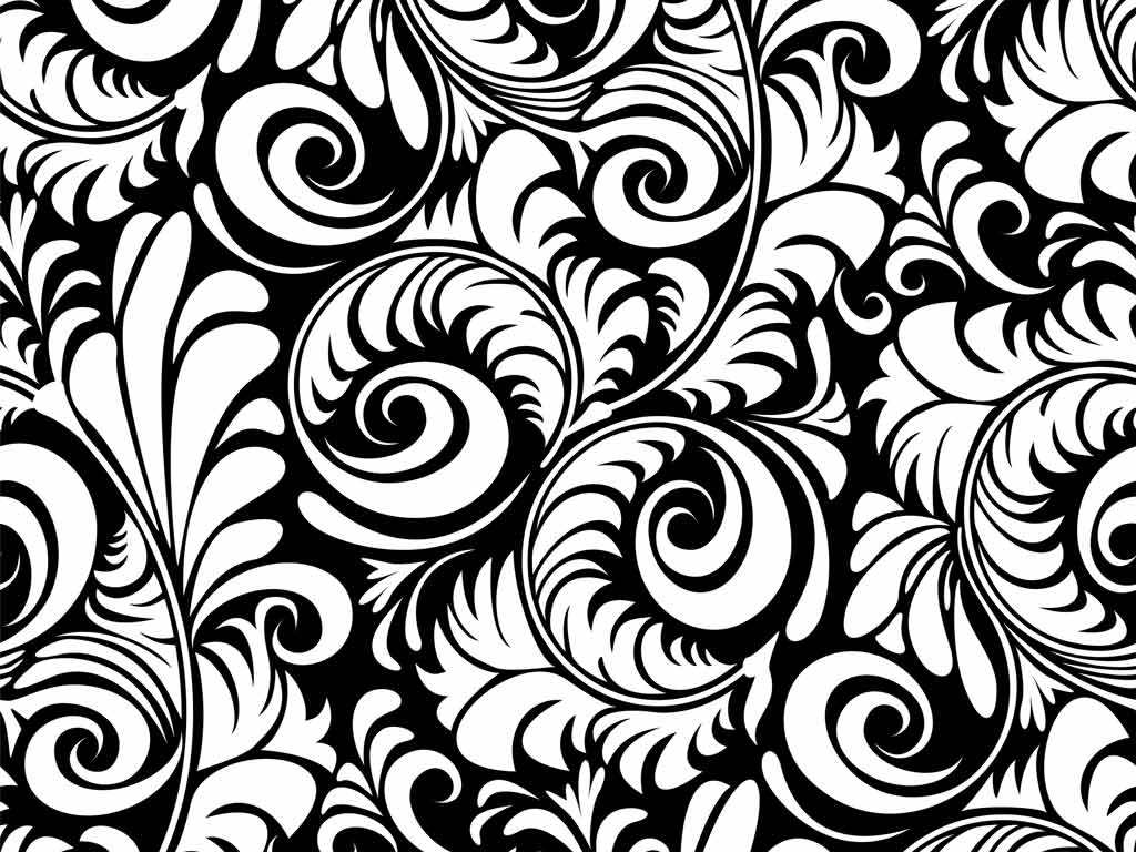 black and white floral 2015 - Grasscloth Wallpaper