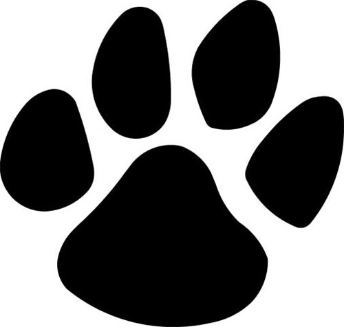 Panther Paw Print Template - Invitation Templates