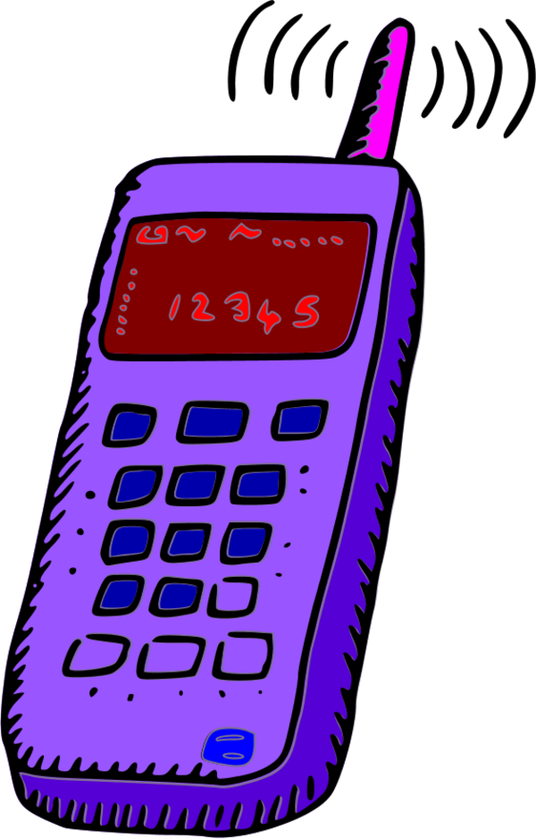 clipart cell phone use - photo #45