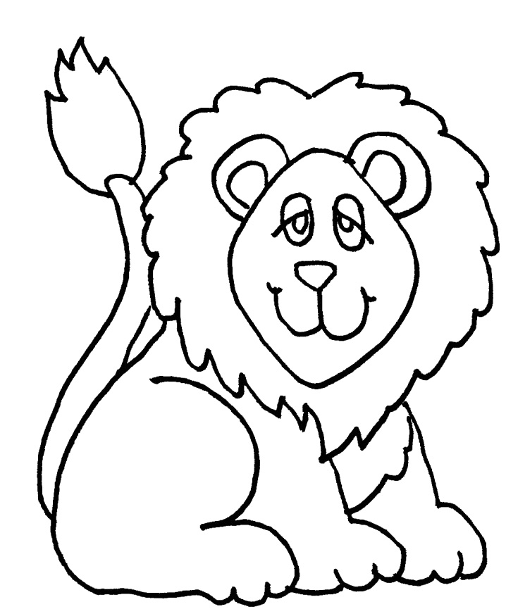 The Lion King Being Sleepy Coloring Pages - Lion Coloring Pages 