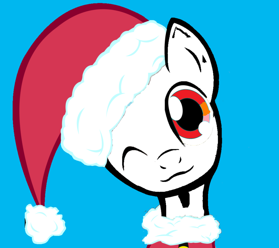 wolf in a Santa hat by redeyeswolfman on Clipart library