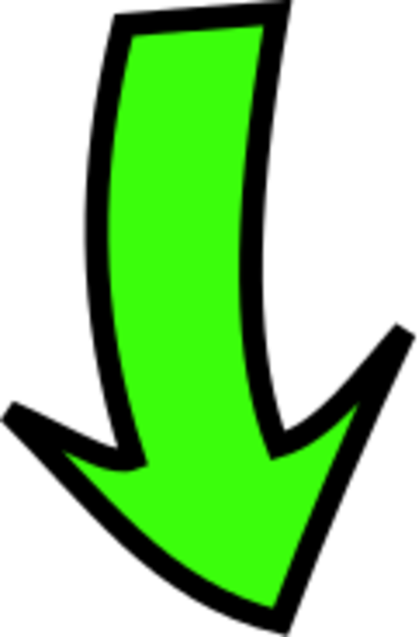 arrow pointing down - vector Clip Art