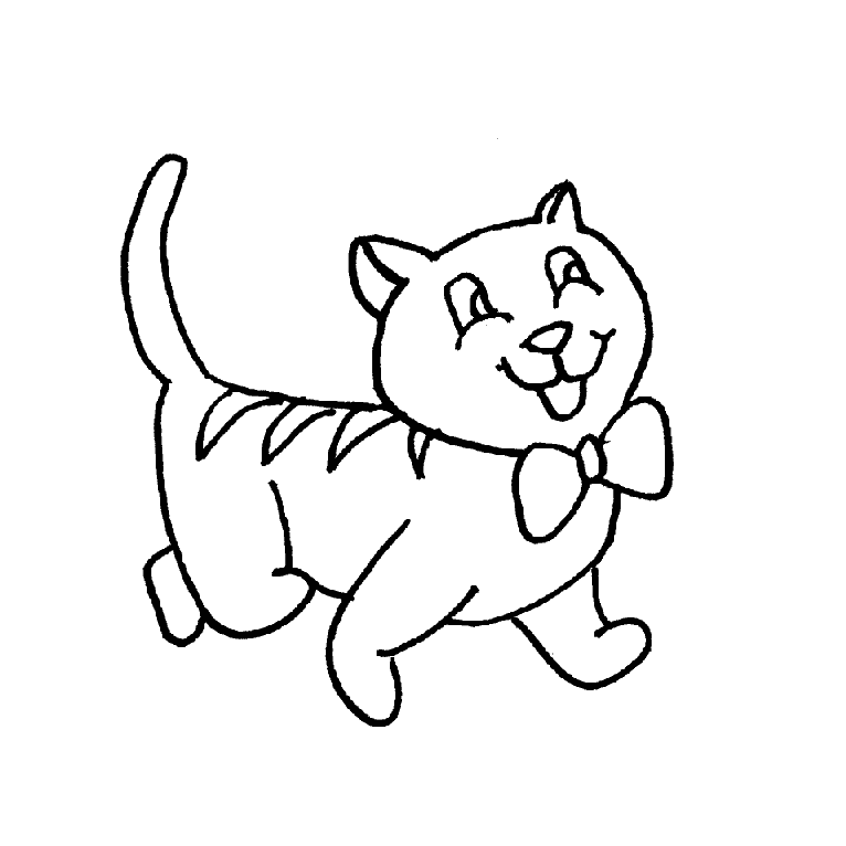 Kitten Coloring Pages for Kids Who Like Them