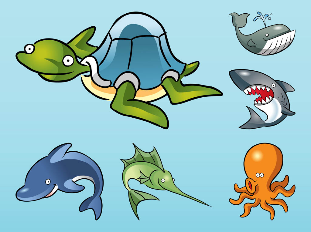 Animated Sea Animals - Eps Files