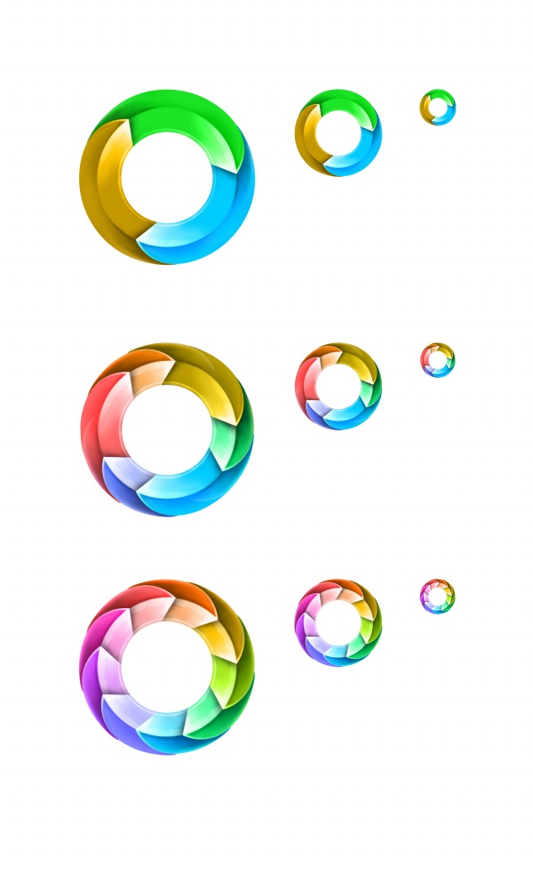 Colorful circular arrow PSD material | Free VECTOR GRAPHIC 