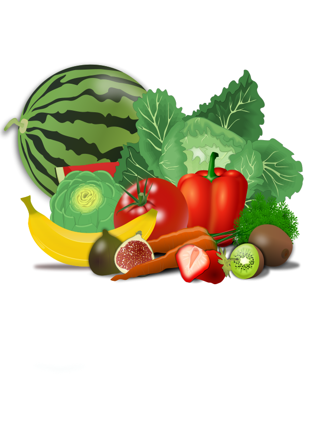 healthy fruits art Clipart, vector clip art online, royalty free 