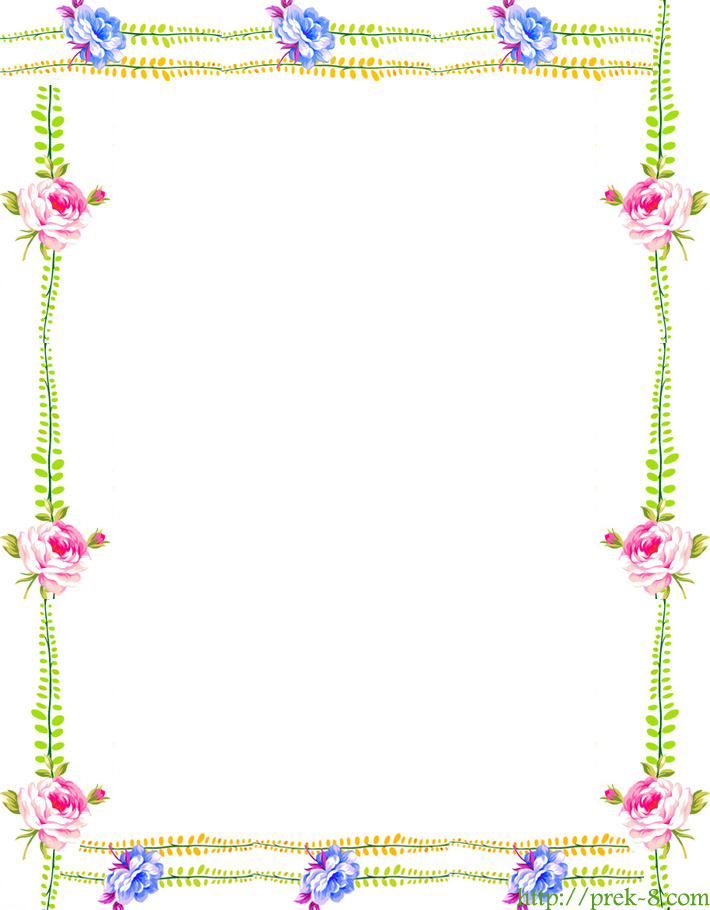 Free Simple Flower Border Designs For A4 Paper, Download Free Simple