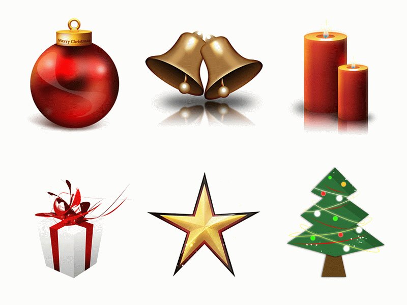 Christmas-related icons png 6 | Vector Images - Free Vector Art 