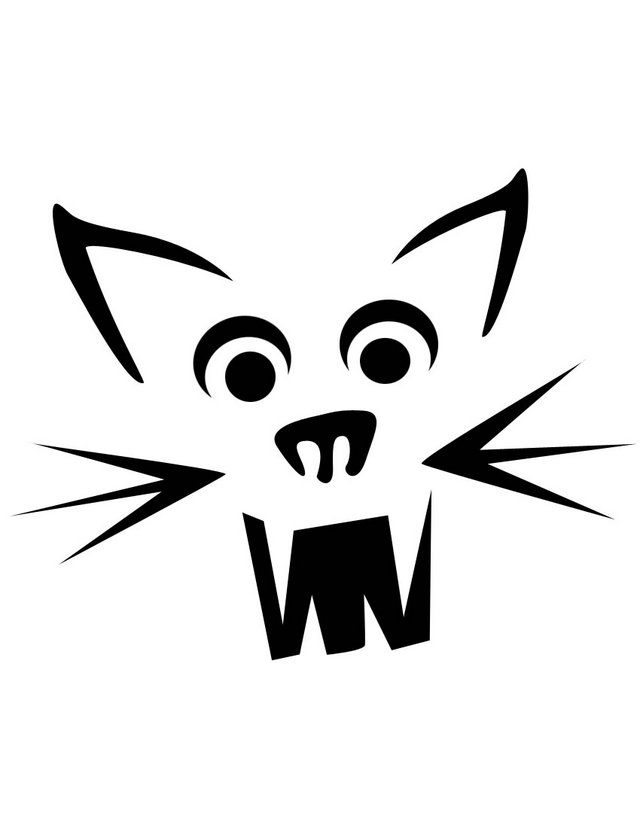 Cat Face Stencil Images  Pictures - Becuo