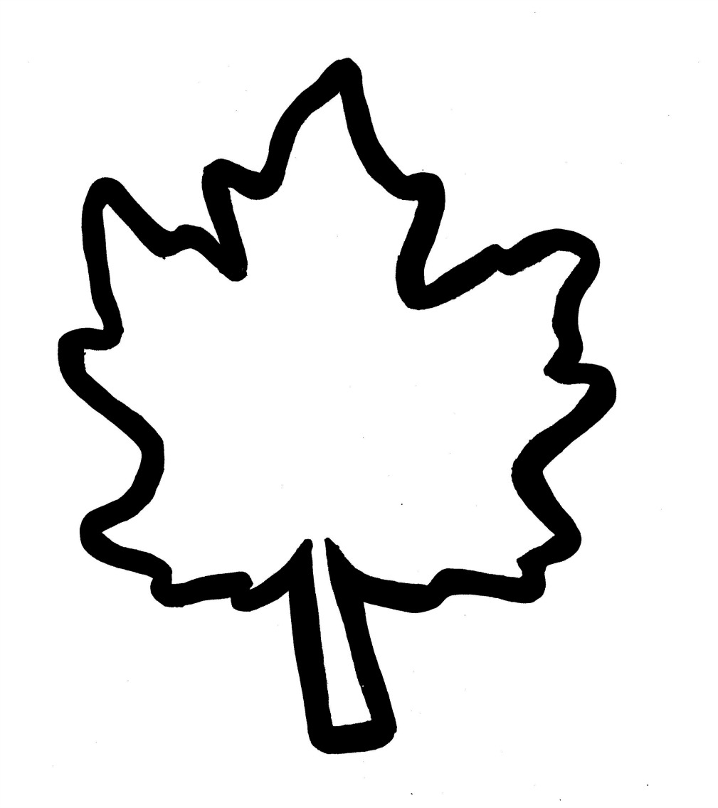 Outline Fall Leaves Clipart Clip Art Library