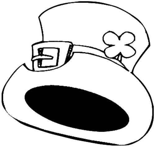Leprechaun Hat Clipart Black And White - Gallery