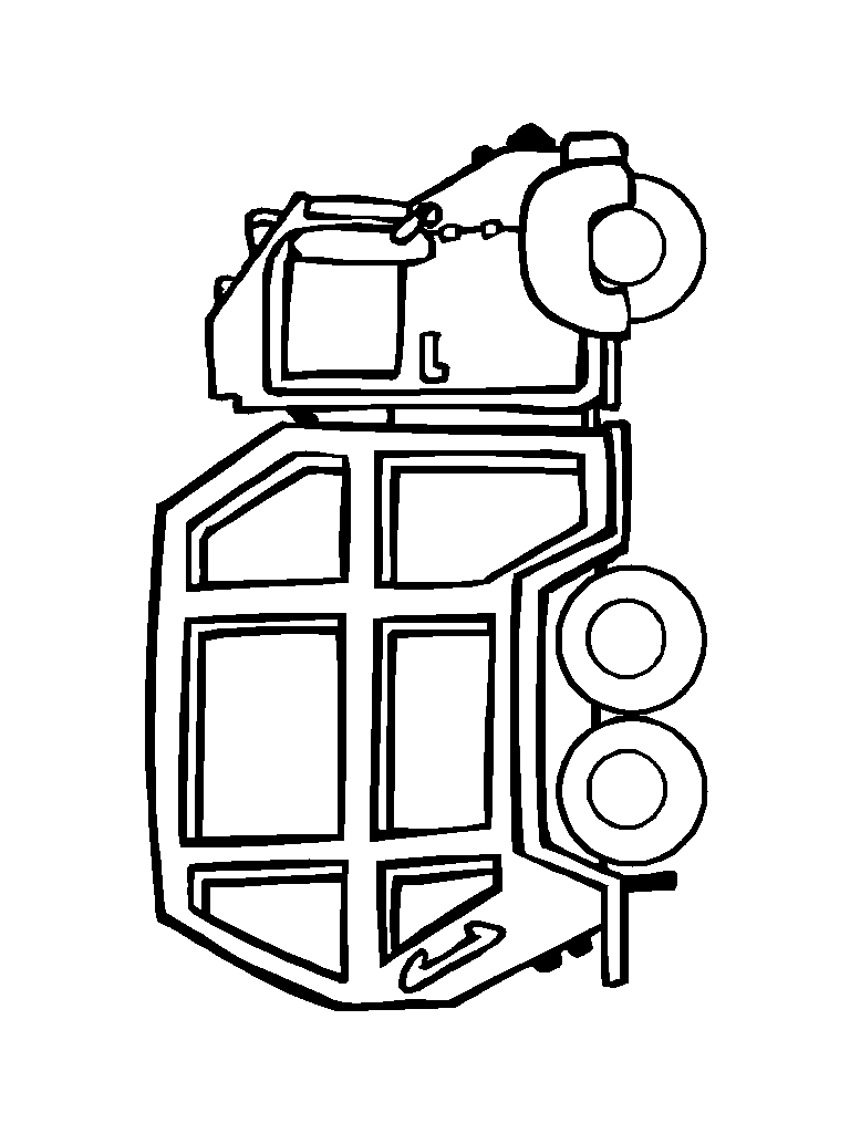 Garbage Truck Coloring Page (printable) | February - I STINK! | Pinte�