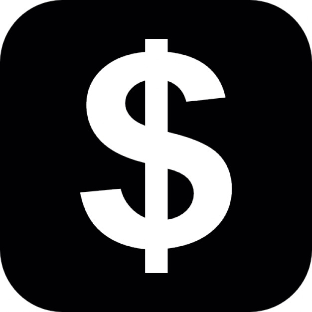 Dollar symbol in a rounded square Icons | Free Download