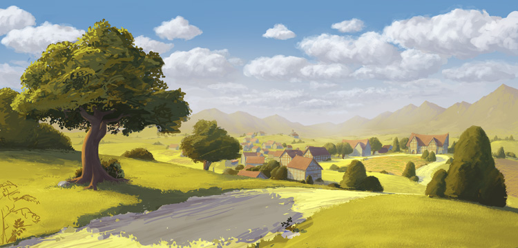 landscape cartoon background hd - Clip Art Library