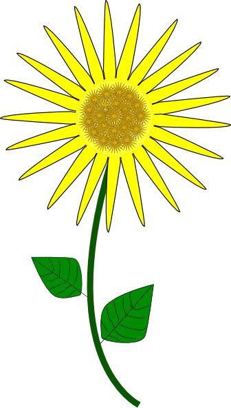 Sunflower Cartoon Clip Art at Clipart library - vector clip art online 