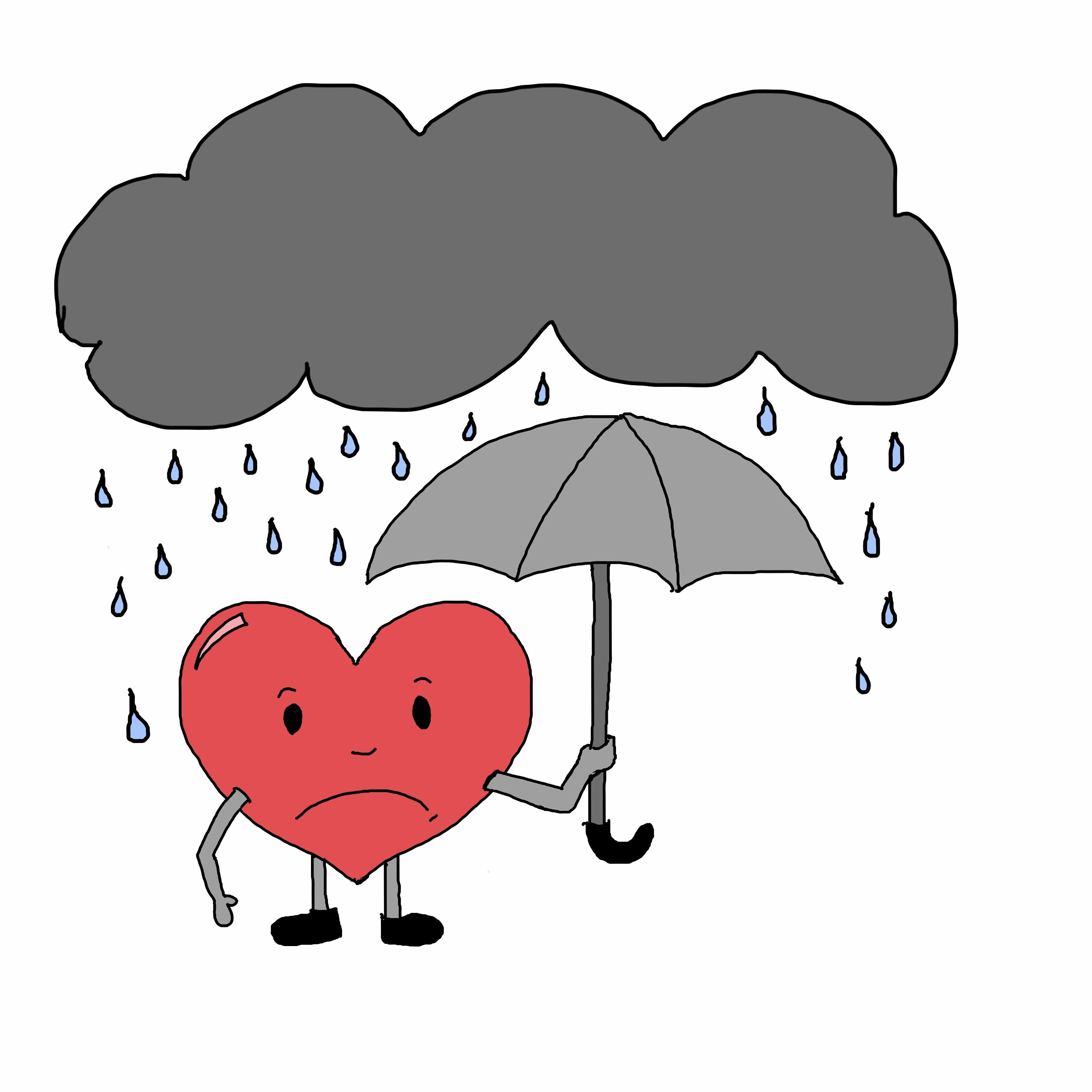 sad cartoon characters clipart