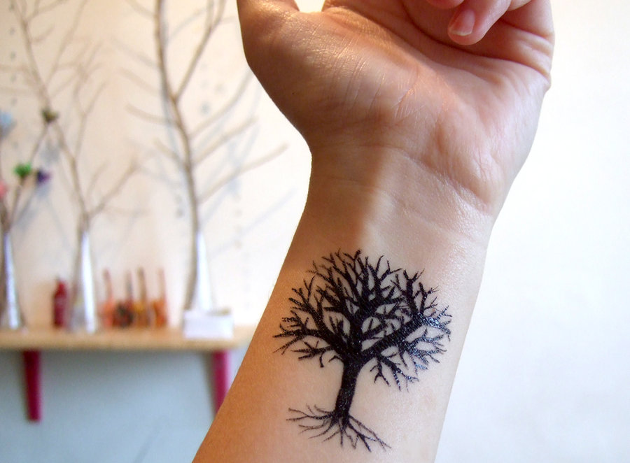 Free Black Tree Tattoo Download Free Clip Art Free Clip Art On