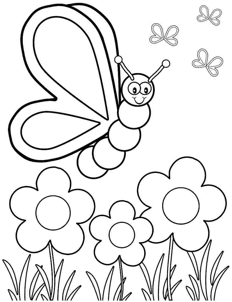 Free Spring Coloring Pages, Download Free Spring Coloring Pages png