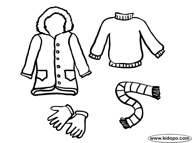 Fashion Winter Clothes Icon Set, Outline Style Royalty Free SVG, Cliparts,  Vectors, And Stock Image