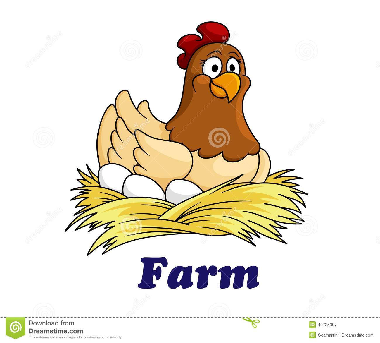 Sitting Hens Clipart