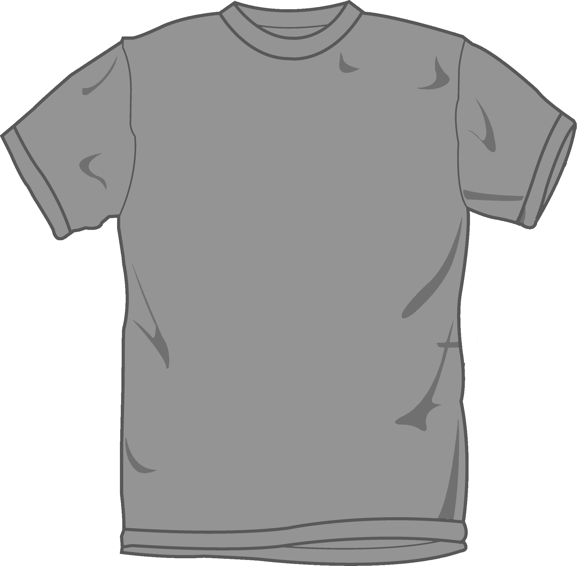 Gray Shirt Template Hd Clip Art Library