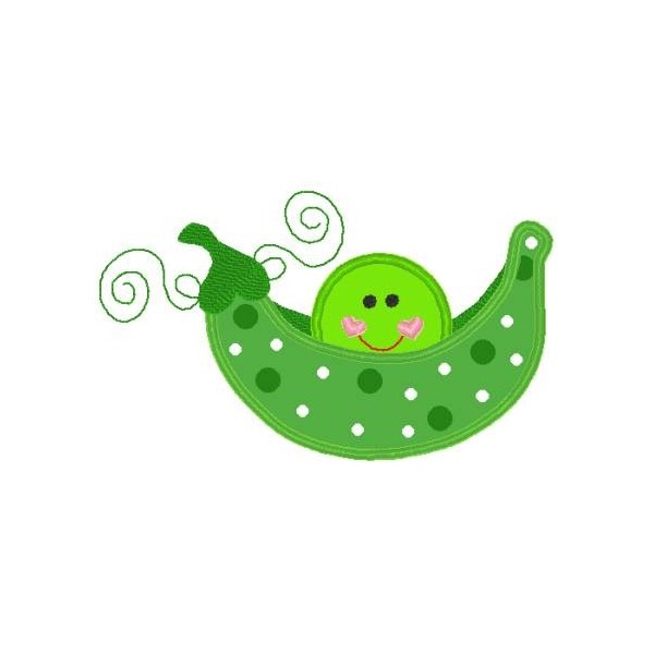 baby pea in a pod clipart sun