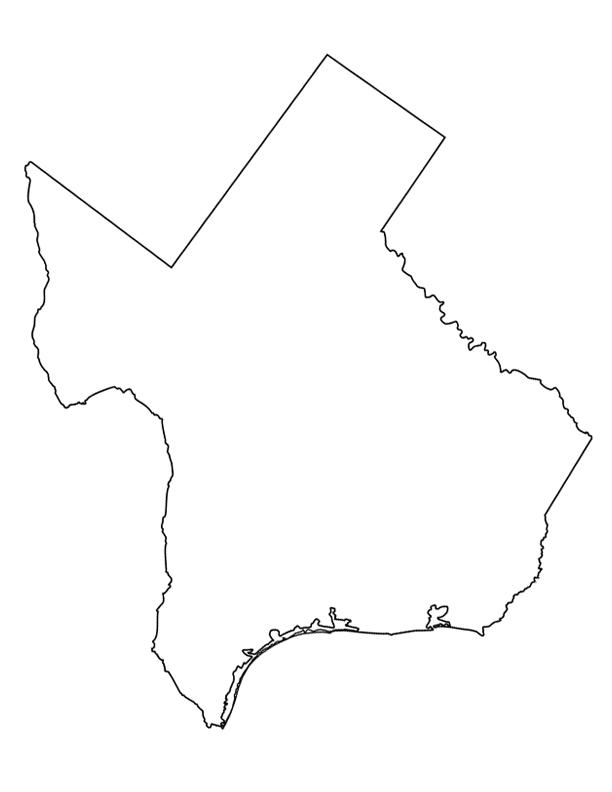 clipart map of texas - photo #27