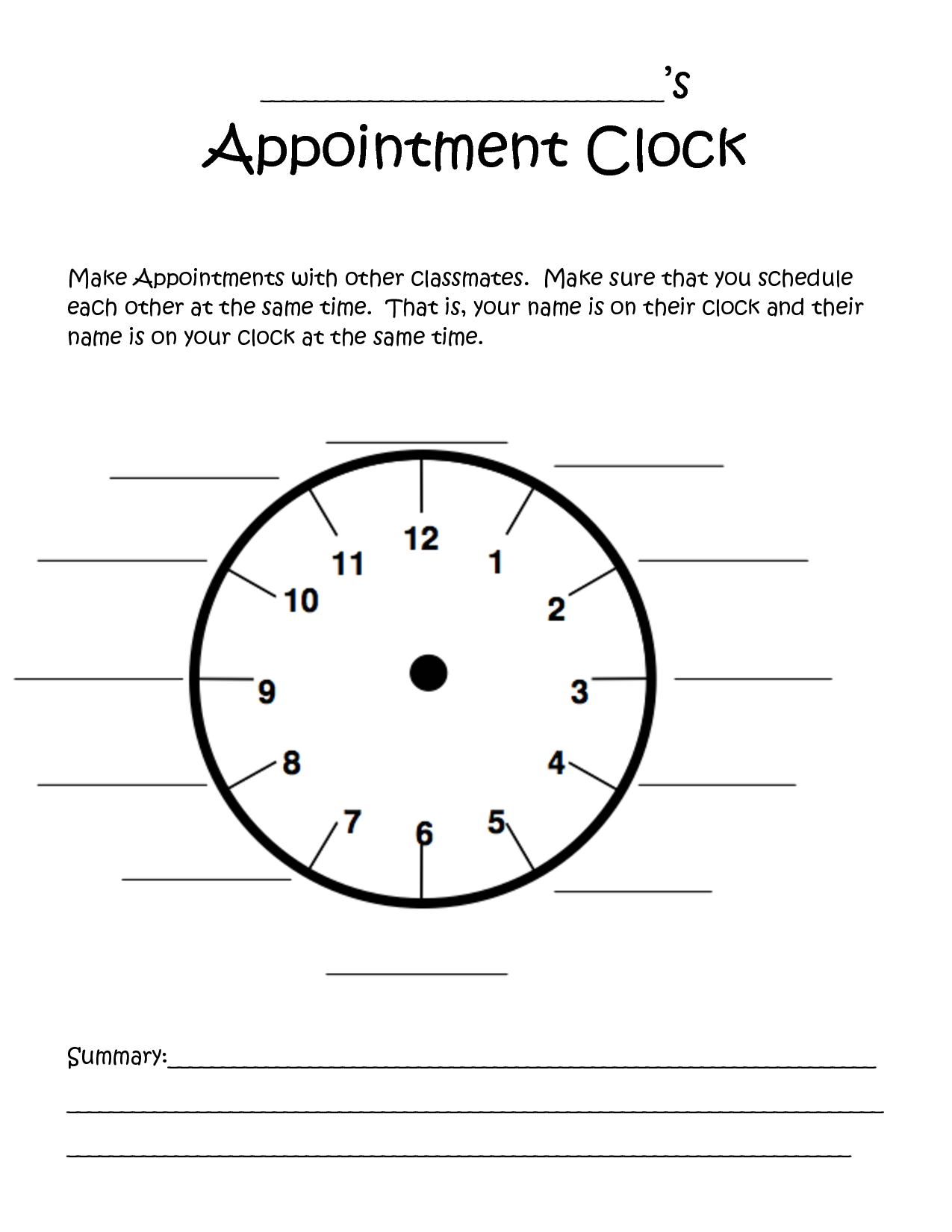 Free Free Clock Buddies Template Printable, Download Free Free Clock