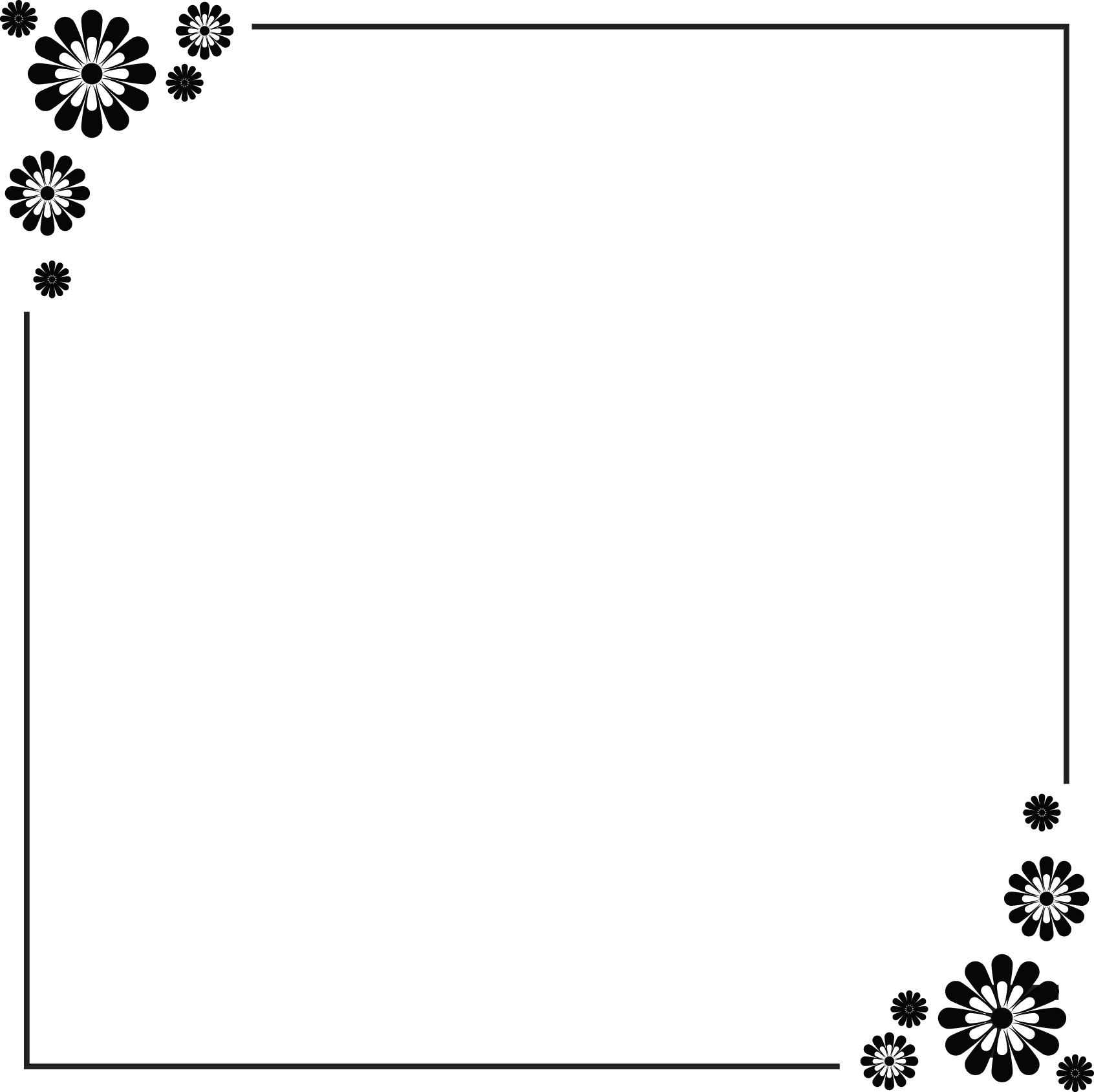 Free Simple Flower Border Designs For A4 Paper, Download Free Simple