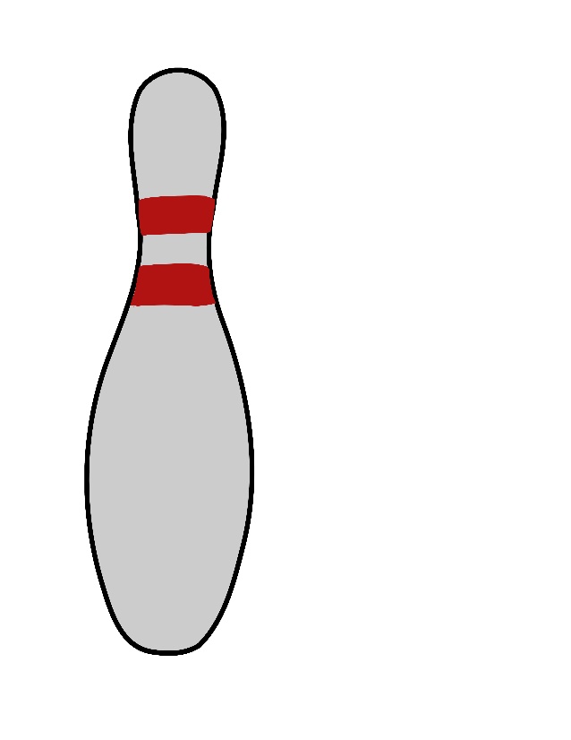 Bowling Birthday Party Printable Bowling Pin Centerpiece