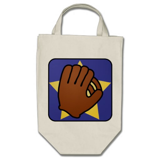 Cartoon Clip Art Sports Baseball Glove Gold Star Bags | Zazzle
