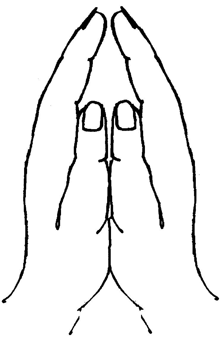 Free Praying Hands Outline, Download Free Praying Hands Outline png