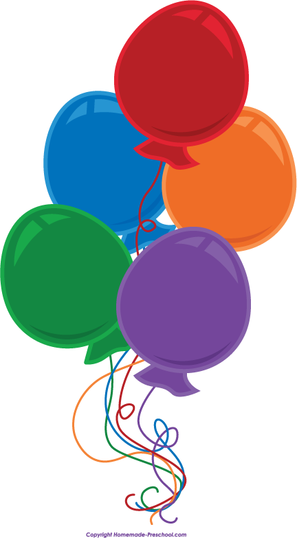 Free Birthday Balloons Clipart