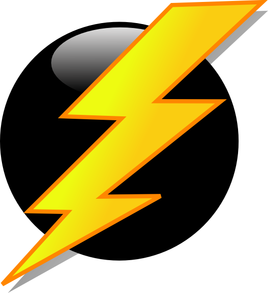 Lightning Icon clip art - vector clip art online, royalty free 