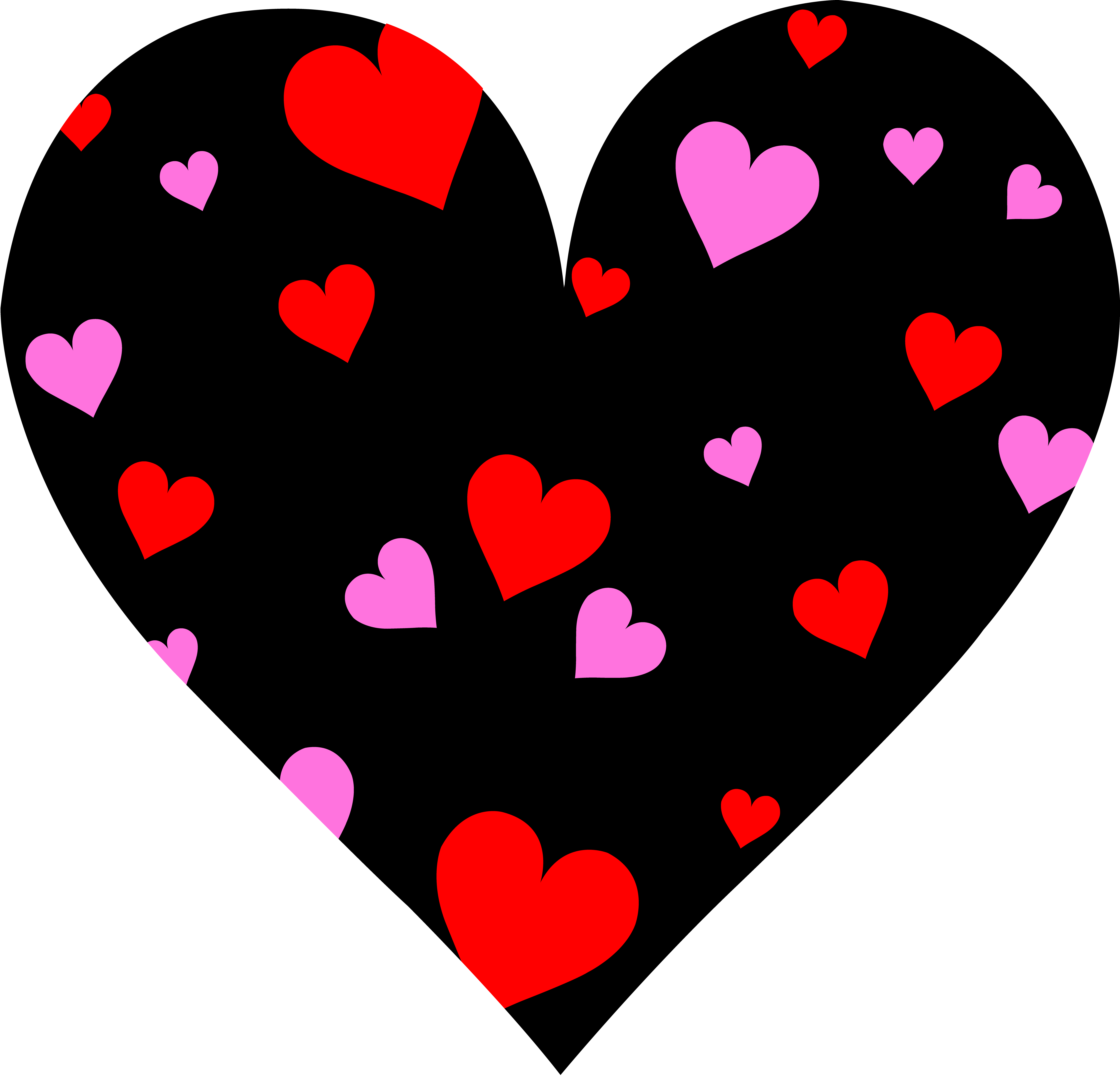 Cute Patterned Valentines Day Heart - Free Clip Art
