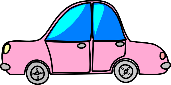 Car Pink Transport Cartoon clip art - vector clip art online 